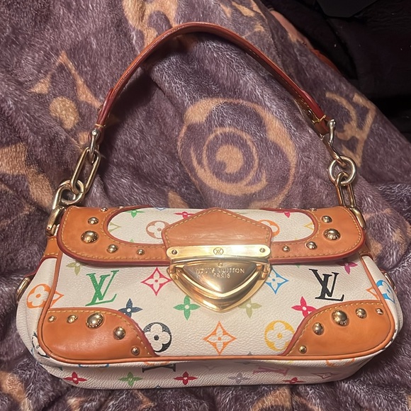 Louis Vuitton Takashi Murakami Y2K Rainbow Monogram White Marilyn Shoulder Bag - Picture 7 of 17